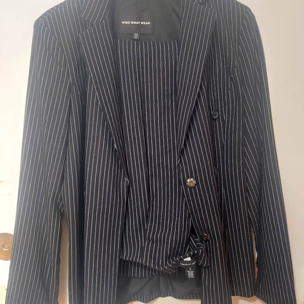 WhoWhatWear Pinstripe suit